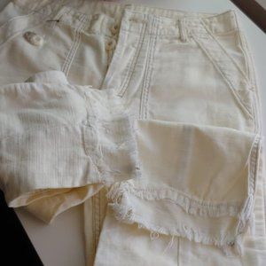 We the free - FREEPEOPLE stormbringer utility pants size 26 cream ecru